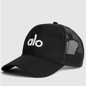 NEW ALO Yoga District Trucker Hat Black/White